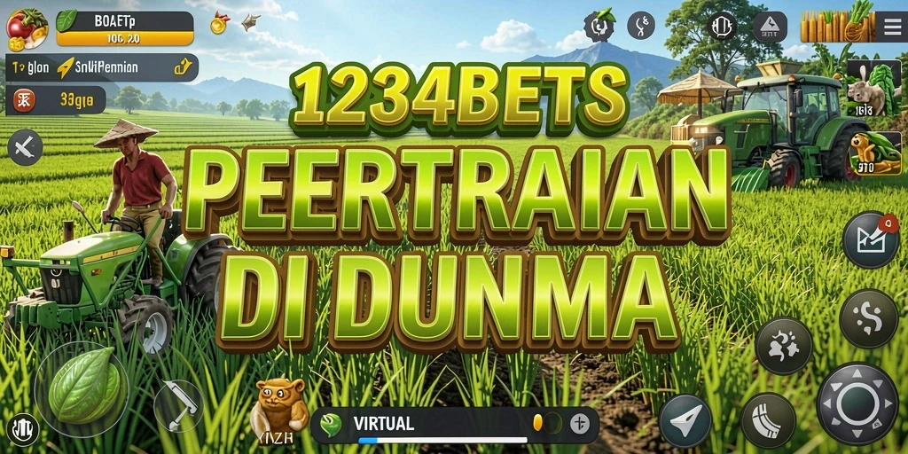 Screenshot menunjukkan pengalaman bertani yang menarik dalam 1234BETS.