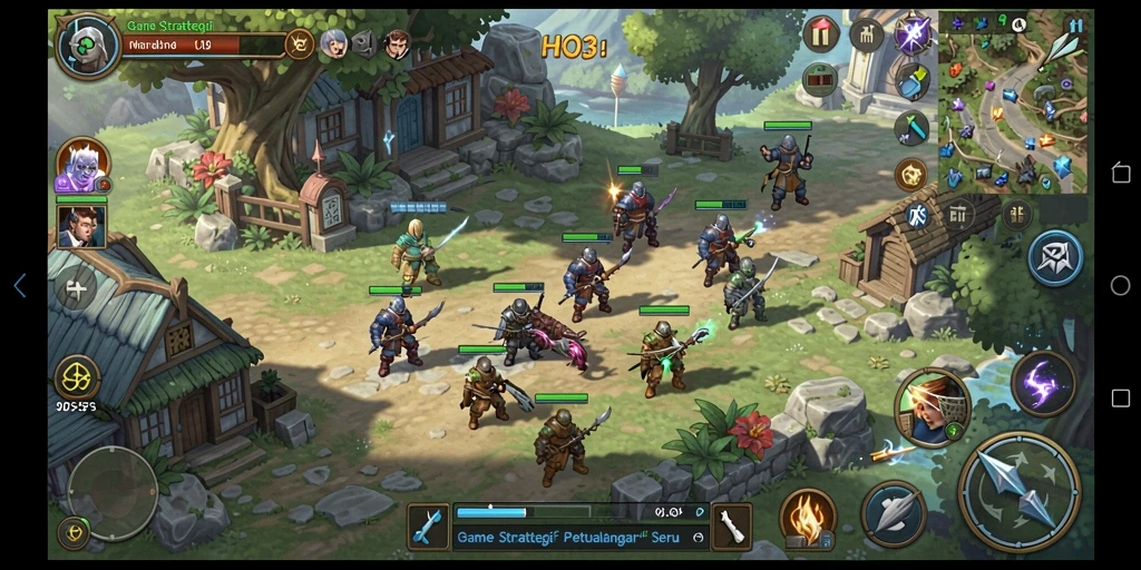 Tampilan gameplay HO3 yang strategis dan menarik.