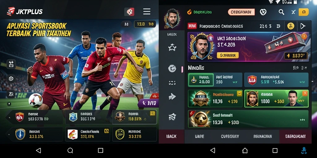 Tampilan menarik dari gameplay JKTPLUS yang menampilkan taruhan olahraga.