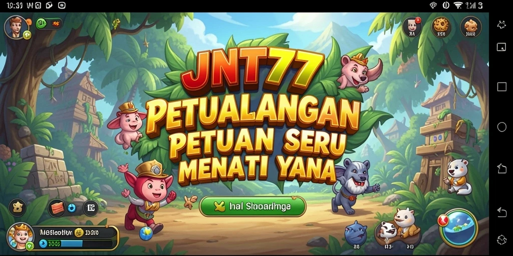 Tampilan gameplay seru dalam misi petualangan JNT777