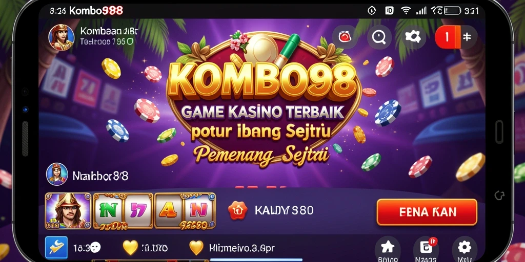 Tangkapan layar gameplay Kasino yang menarik dari KOMBO88.