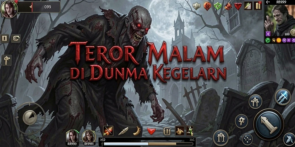 Screenshot gameplay menakutkan dari game RR999.