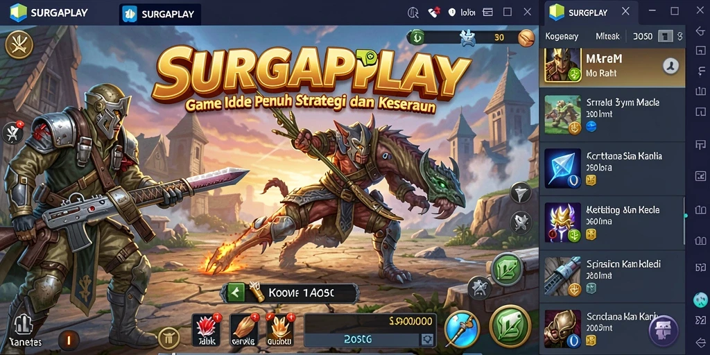 Visual gameplay SURGAPLAY yang menarik dan interaktif.