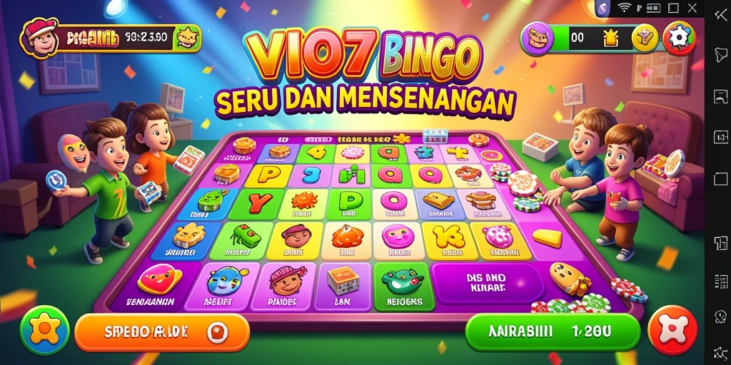 Tampilan gameplay seru VIO77 dengan kartu Bingo yang menarik.